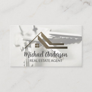 Carte De Visite Logo de toit immobilier   Clés de maison