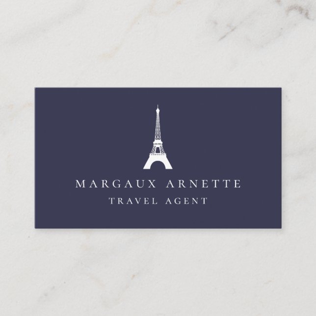 Carte De Visite Logo de Tour Eiffel (Devant)
