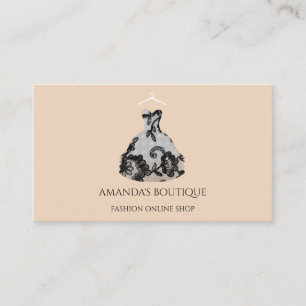 Carte De Visite Logo de vêtements Boutique en ligne Boutique en l