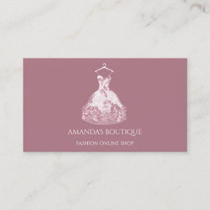 Carte De Visite Logo de vêtements Boutique en ligne Boutique en l