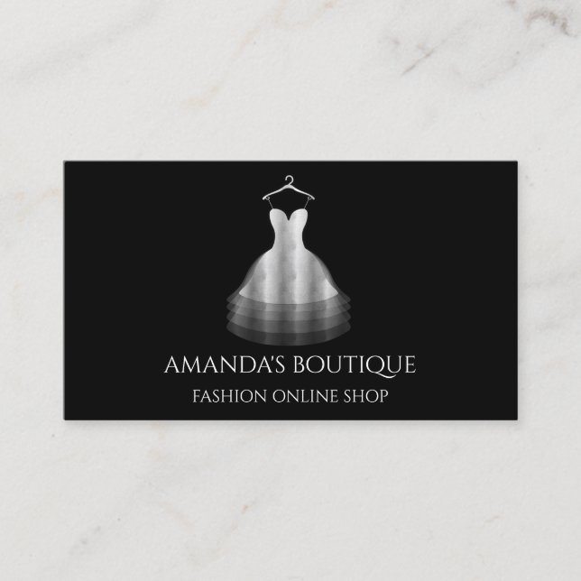 Carte De Visite Logo de vêtements Boutique en ligne Boutique en li (Devant)