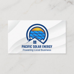 Carte De Visite Logo d'énergie solaire