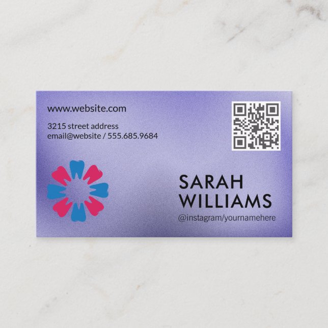 Carte De Visite Logo Dent | Dentisterie |  (Devant)