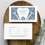 Carte De Visite Logo Dentiste Folk Rendez-vous moderne<br><div class="desc">Dental Design de carte de rendez-vous avec une dent blanche entourée d'éléments d'art folklorique floral. Un dossier blanc avec des champs modèles pour vos coordonnées. Conçu pour doubler à la fois les cartes d'affaires et les cartes de rendez-vous en un.</div>