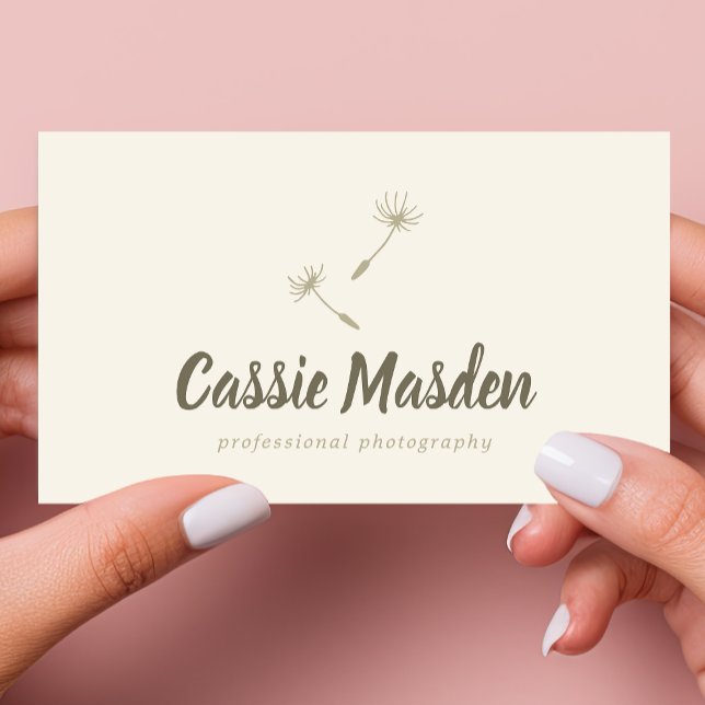 Carte De Visite Logo d'entreprise botanique rustique de graines de (Créateur téléchargé)