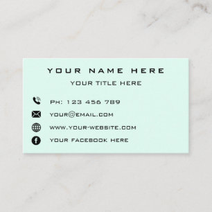 Carte De Visite Logo d'entreprise Coordonnées de l'entreprise Per