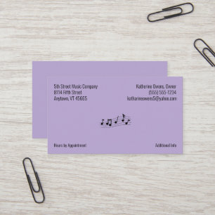 Carte De Visite Logo d'entreprise et informations sur l'entreprise