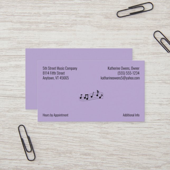 Carte De Visite Logo d'entreprise et informations sur l'entreprise (Devant/Arrière en situation)