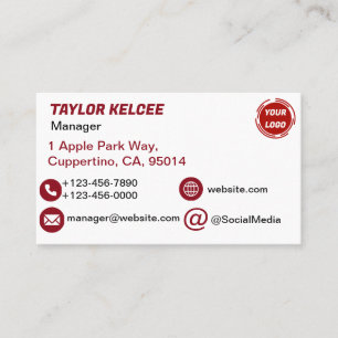 Carte De Visite Logo d'entreprise PERSONNALISABLE