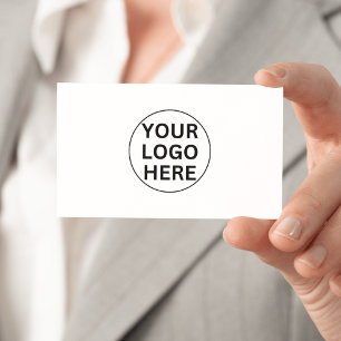 Carte De Visite Logo d'entreprise personnalisé l Noir et Blanc Cla
