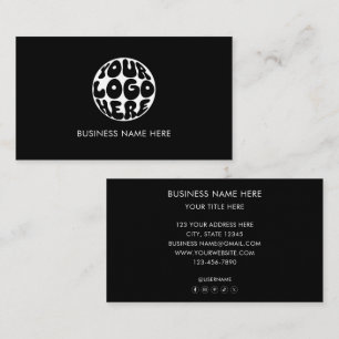 Carte De Visite Logo d'entreprise personnalisé Marketing d'entrepr