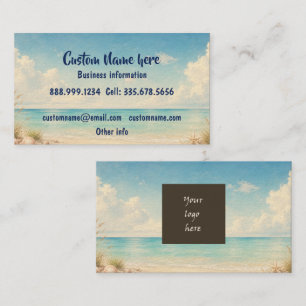 Carte De Visite Logo d'entreprise personnalisé ou code QR