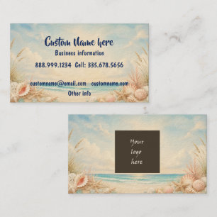 Carte De Visite Logo d'entreprise personnalisé ou code QR
