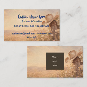 Carte De Visite Logo d'entreprise personnalisé ou code QR