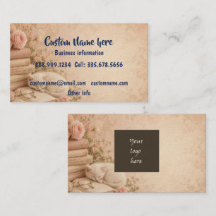 Carte De Visite Logo d'entreprise personnalisé ou code QR