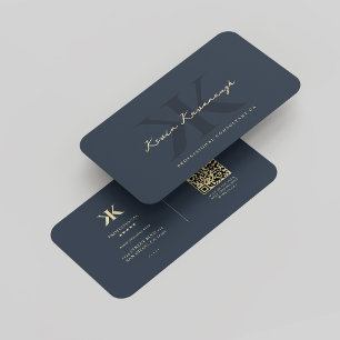 Carte De Visite Logo d'entreprise professionnelle moderne Monogram