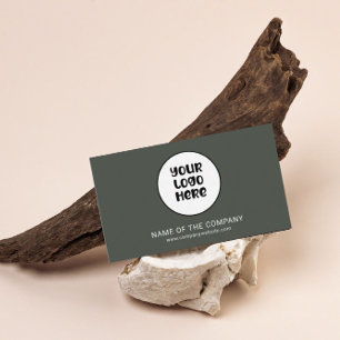 Carte De Visite Logo d'entreprise QR Code Professionnel Minimalist