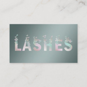 Carte De Visite Logo des papillons holographiques de luxe