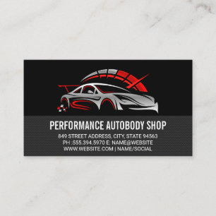Carte De Visite Logo des services automobiles Voiture Mécanici