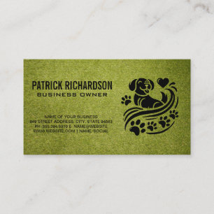 Carte De Visite Logo des services aux animaux   Logo de patte de c
