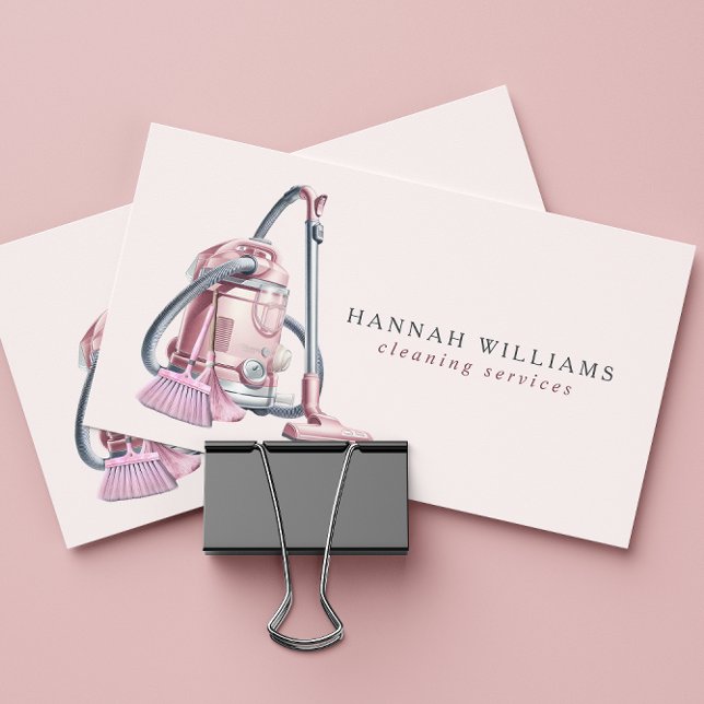 Carte De Visite Logo des services de nettoyage moderne (Créateur téléchargé)