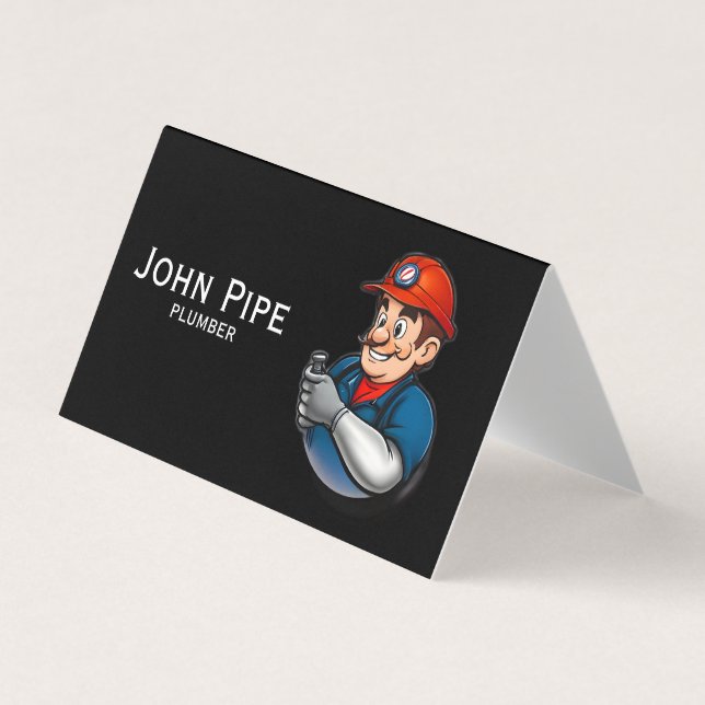 Carte De Visite logo des services de plomberie (Devant)