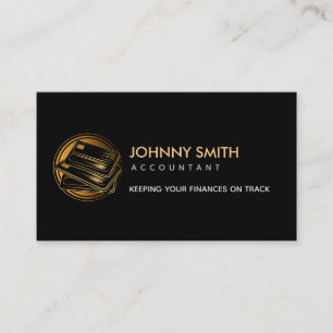 Carte De Visite Logo des Slogans comptables