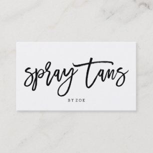 Carte De Visite Logo des tans en vaporisateur typographie minimali