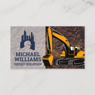 Carte De Visite Logo des travailleurs de la construction   Earth M