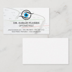 Carte De Visite Logo des yeux Lunettes de prescription