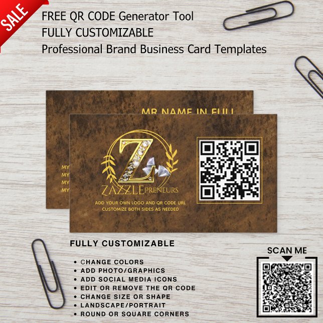 CARTE DE VISITE LOGO DESIGN PROFESSIONNEL MODÈLE DE CODE QR (Scan the code to view the FULL collection)