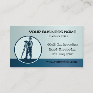 Carte de visite Logo D'Ingénierie Et D'Arpentage