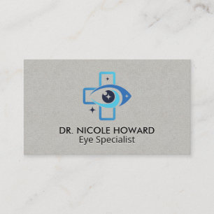 Carte De Visite Logo d'oeil médical   Optométriste 
