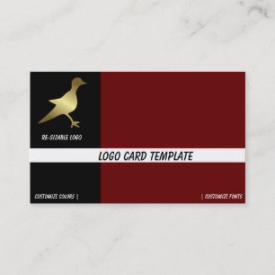 Carte De Visite Logo d'oiseaux d'or Petroglyphs