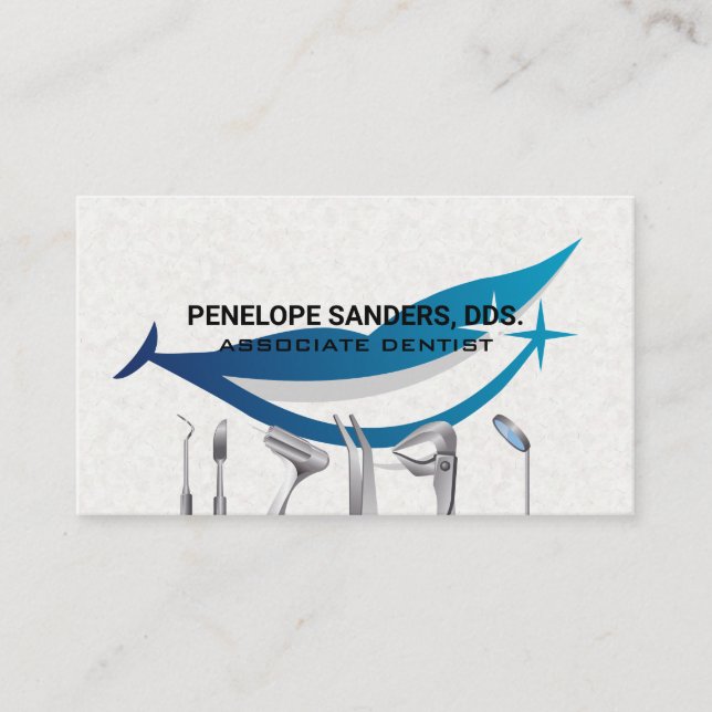 Carte De Visite Logo d'outils dentaires | Smile Graphics (Devant)