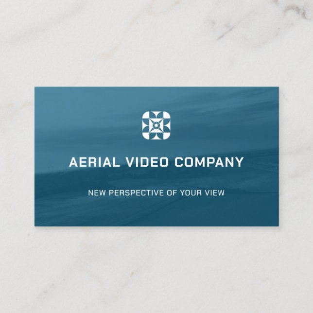 Carte De Visite Logo drone des services aériens (Devant)