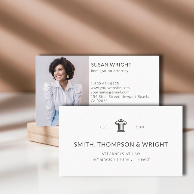 Carte De Visite Logo du Bureau du droit moderne Avocat juridique P (law lawyer attorney paralegal professional business card logo social media classic minimalist year )
