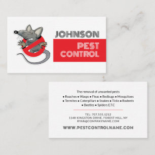 Carte De Visite Logo du dessin animé - Lutte antiparasitaire