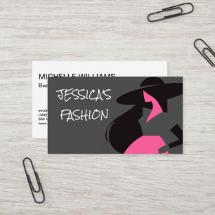 Carte De Visite Logo du modèle de mode