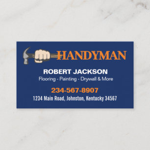 Carte De Visite Logo du service de réparation de professionnel hom