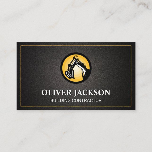 Carte De Visite Logo du véhicule de construction | Développement i (Devant)