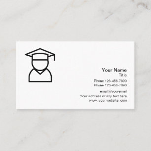 Carte De Visite Logo Éducatif de Soutien Scolaire