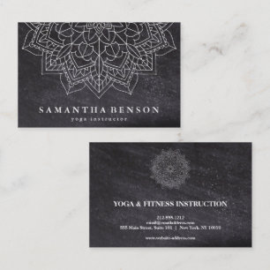 Carte De Visite Logo élégant de fleur de lotus mandala pour profes