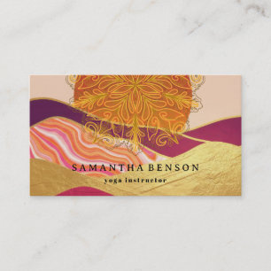 Carte De Visite Logo Élégant Fleur de Lotus Aquarelle Entreprise d