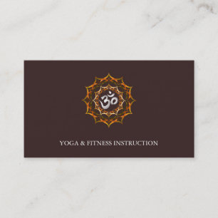 Carte De Visite Logo élégant Lotus Flower Yoga