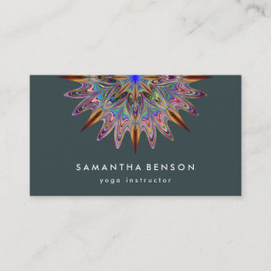 Carte De Visite Logo élégant Lotus Flower Yoga
