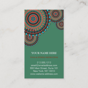 Carte De Visite Logo élégant Lotus Flower Yoga