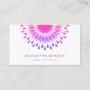 Carte De Visite Logo élégant Lotus Flower Yoga