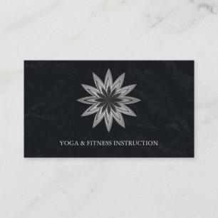 Carte De Visite Logo élégant Lotus Flower Yoga