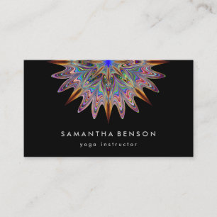 Carte De Visite Logo élégant Lotus Flower Yoga